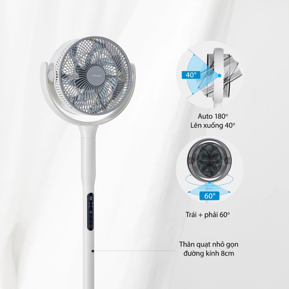 Quạt tuần hoàn Toshiba F-DSC50XVN(W) - Hàng Chính Hãng