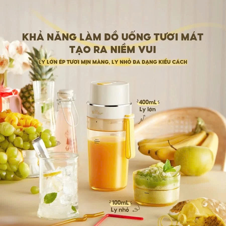 Máy xay sinh tố cầm tay Bear BL-4H05Z, Bảo Hành 18 Tháng - Hàng Chính Hãng