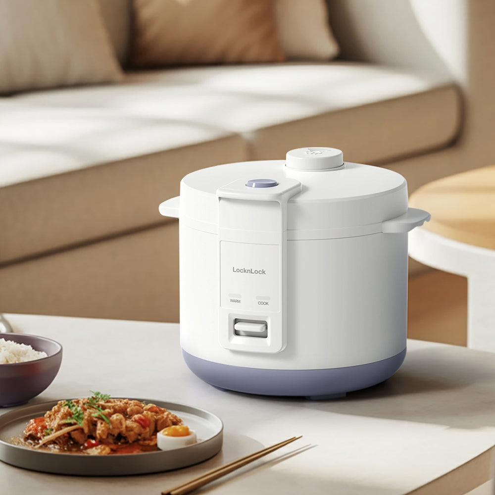 EJR442IVY Nồi cơm điện Locknlock One-switch rice cooker 220V, 50Hz, 650W,1.5L- Màu ngà