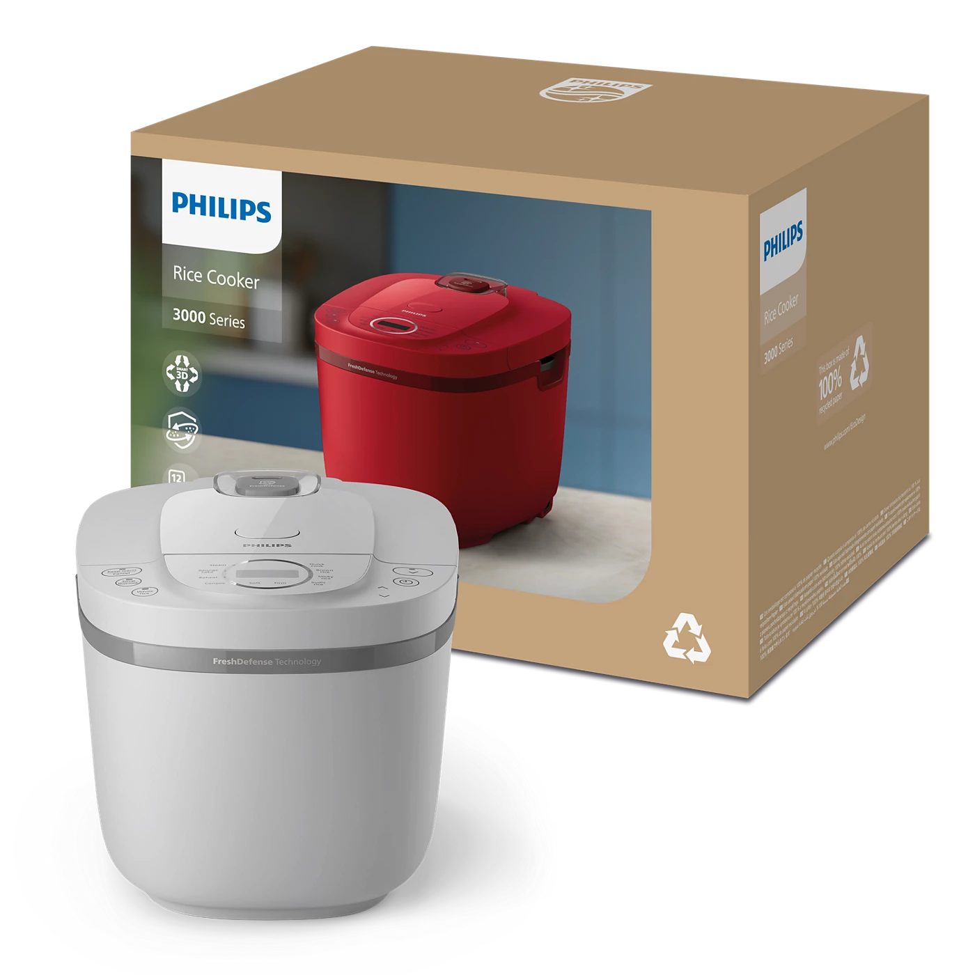 Nồi cơm điện Philips HD4719/32 - Hàng Chính Hãng - Bảo Hành 24 tháng