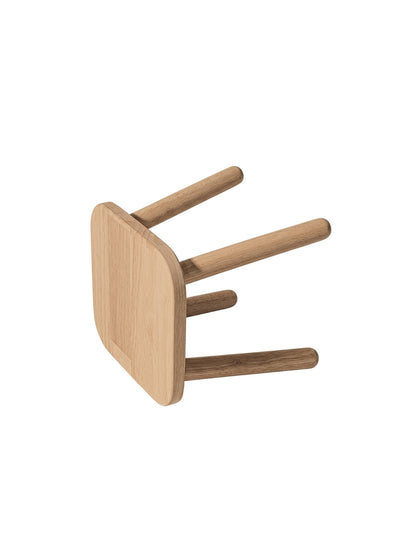 Combo 2 Ghế đẩu vuông D24 màu teak