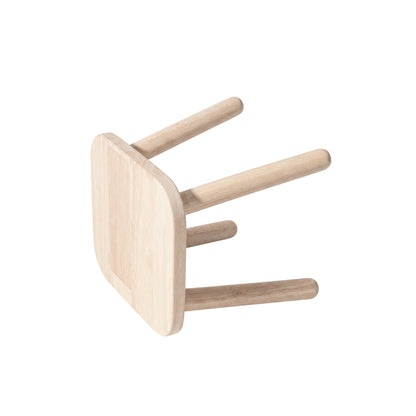Ghế đẩu vuông D24 màu teak