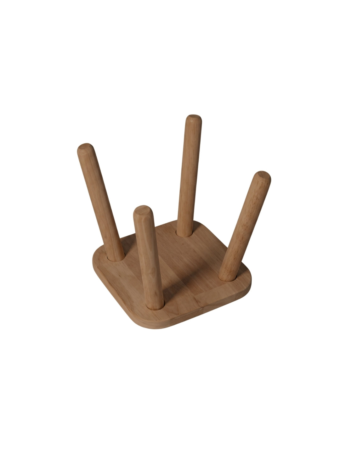 Combo 2 Ghế đẩu vuông D24 màu walnut