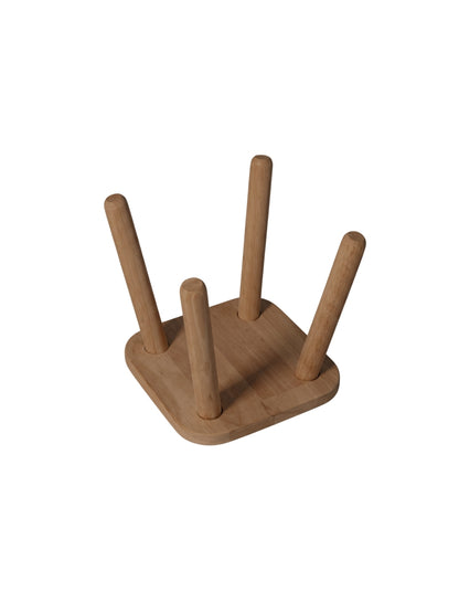 Combo 2 Ghế đẩu vuông D24 màu walnut
