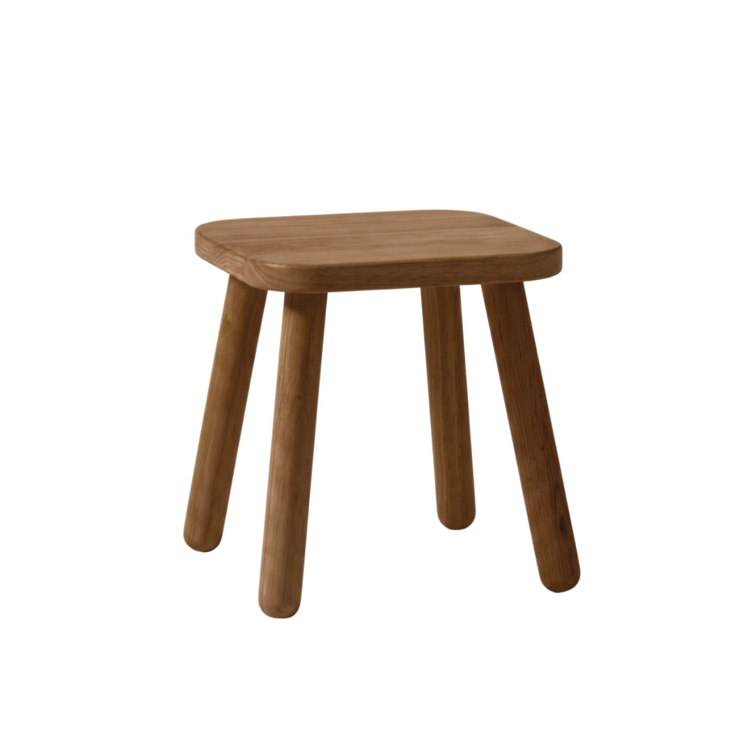 Ghế đẩu vuông D24 màu walnut