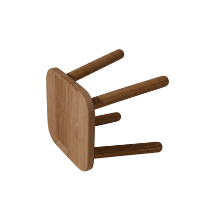 Ghế đẩu vuông D24 màu walnut