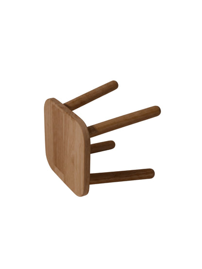 Combo 2 Ghế đẩu vuông D24 màu walnut