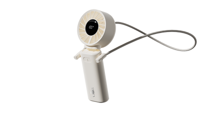 Quạt Mini cầm tay gấp gọn OLLIE FAN-ENGINE Z màu trắng