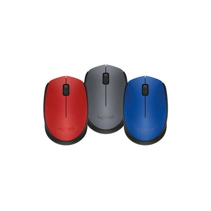 Chuột Logitech M171 Xám đen - Đỏ - Xanh - Hàng chính hãng - Bảo hành 12 tháng